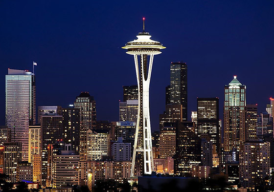 Seattle skyline with Space Needle